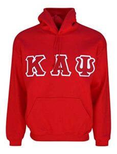 mega greek mens kappa alpha psi hooded sweatshirt medium red