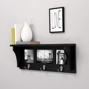 Kiera Grace Contemporary Floating-Shelves, Black