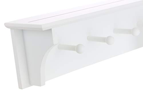 Kiera Grace 1-tier Kieragrace Traditional Floating-Shelves, 24 x 4.5 x 5.5 inches, White