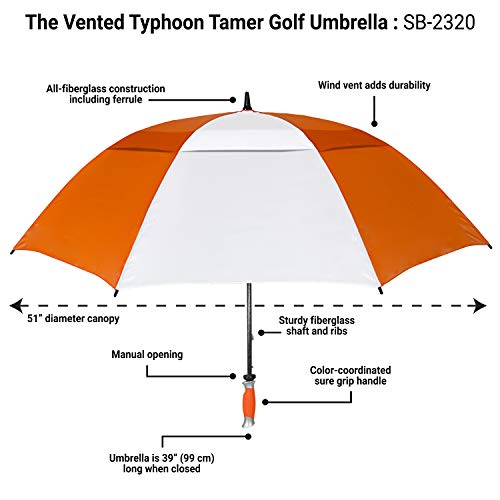 STROMBERGBRAND UMBRELLAS Windproof Waterproof Golf Umbrella PGA Professional Quality Golf Umbrella Ultimate Portable Golfers Golf Umbrella for Men and Women