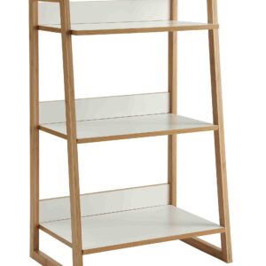 Convenience Concepts Oslo Sundance 3 Tier Shelf, White / Bamboo