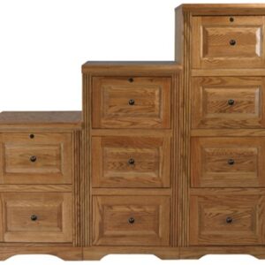 Eagle Oak Ridge 4 Drawer File Cabinet, Unfinished