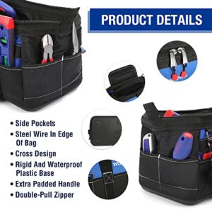 WORKPRO 16-inch Wide Mouth Tool Bag with Water Proof Molded Base