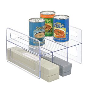 idesign flip rack kitchen cabinet organizer - 10" x 9.66" x 6.5", clear