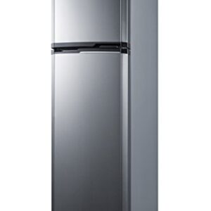 Summit FF948SS 8.8 cu.ft. Frost-Free Refrigerator-Freezer In Slim 22” Width For Small Kitchens, Stainless Steel