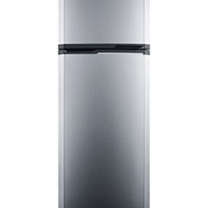 Summit FF948SS 8.8 cu.ft. Frost-Free Refrigerator-Freezer In Slim 22” Width For Small Kitchens, Stainless Steel