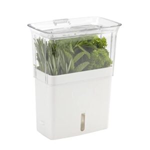 cole & mason fresh herb keeper, container, clear
