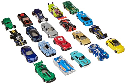 Hot Wheels Set of 20 Toy Cars & Trucks in 1:64 Scale, Collectible Vehicles (Styles May Vary)