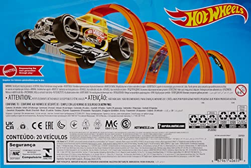 Hot Wheels Set of 20 Toy Cars & Trucks in 1:64 Scale, Collectible Vehicles (Styles May Vary)