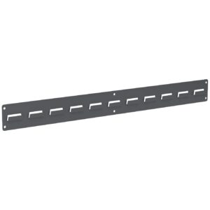 akro-mils 30632gy louvered single row steel wall panel garage organizer for mounting akrobin storage bins, (32-inch w x 3-inch h), grey, (2-pack)