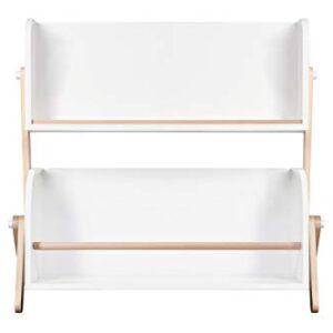 Babyletto Tally Storage Bookshelf in White and Washed Natural