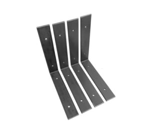 4 pack - 10"l x 6"h angle shelf bracket, iron shelf brackets, metal shelf bracket, industrial shelf bracket, modern shelf bracket, shelving