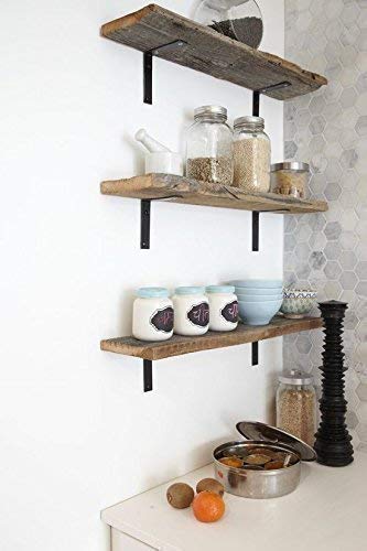 4 Pack - 10"L x 6"H Angle Shelf Bracket, Iron Shelf Brackets, Metal Shelf Bracket, Industrial Shelf Bracket, Modern Shelf Bracket, Shelving