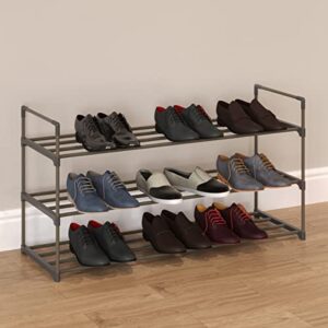 Home Complete Shoe Storage Rack, 3-Tier Organizer for Closet, Bathroom, Entryway