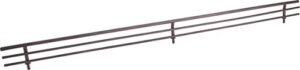 hardware resources sf17-orb wire shoe shelf fence, dark bronze