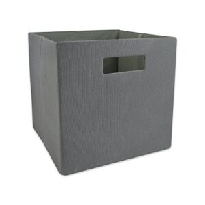 dii poly-cube storage collection hard sided, collapsible solid, small, gray
