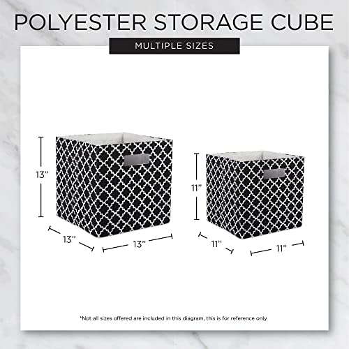 DII Poly-Cube Storage Collection Hard Sided, Collapsible Solid, Small, Gray