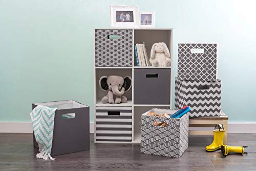 DII Poly-Cube Storage Collection Hard Sided, Collapsible Solid, Small, Gray
