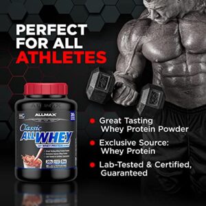 ALLMAX Nutrition - Classic Allwhey Protein Powder, 100% Whey Protein Source, 30 Grams of Protein, Gluten Free, 0 Grams of Trans Fat, Chocolate Peanut Butter 5 Pound