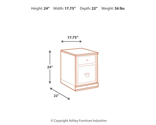 Signature Design by Ashley Hamlyn File Cabinet Medium Brown