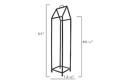 Creative Co-Op Metal House Shaped Fire Wood Holder with Handle