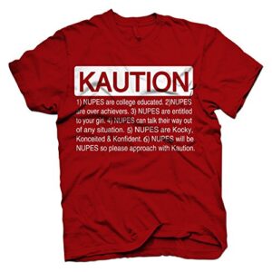 kappa alpha psi caution t-shirt (2xl, red)