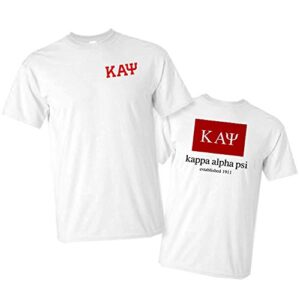 Kappa Alpha Psi Flag T-Shirt Small White