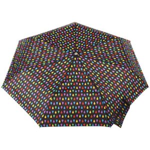 totes Automatic Open Close Water-Resistant Travel Folding Umbrella with Sun Protection, Black Rain