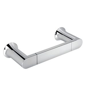moen genta lx chrome modern 6.8-inch length hand-towel bar for bathroom or kitchen, bh3886ch