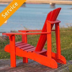 adirondack chair assembly - single chair + ottoman