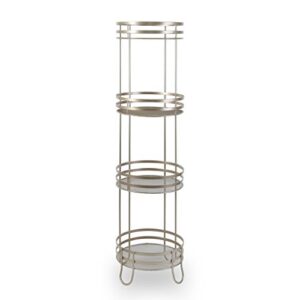 BINO 'Lafayette' 4-Tier Round Spa Tower, Nickel