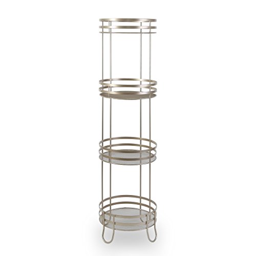 BINO 'Lafayette' 4-Tier Round Spa Tower, Nickel