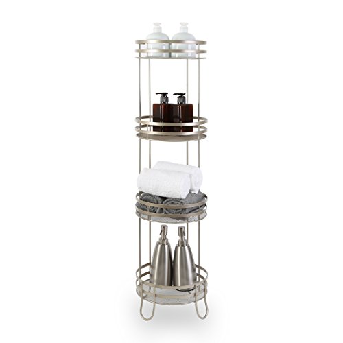 BINO 'Lafayette' 4-Tier Round Spa Tower, Nickel