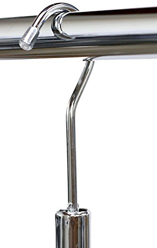 SimpleHouseware Adjustable Closet Hanging Rod, Chrome