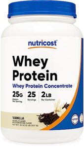 nutricost whey protein concentrate (vanilla) 2lbs