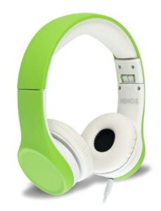 nenos kids headphones children’s headphones for kids toddler headphones limited volume (green)