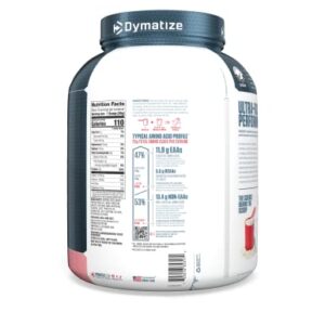 Dymatize ISO100 Hydrolyzed Protein Powder, 100% Whey Isolate Protein, 25g of Protein, 5.5g BCAAs, Gluten Free, Fast Absorbing, Easy Digesting, Strawberry, 5 Pound