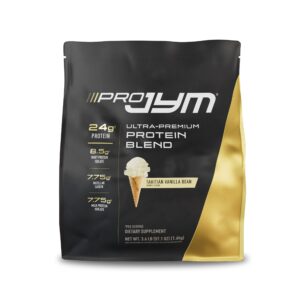 pro jym protein powder - whey protein isolates, milk & micellar casein | jym supplement science | tahitian vanilla bean, 22 servings