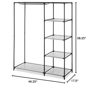 Whitmor Spacemaker Wardrobe with 5 Shelves