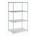 Chrome Wire Shelving, 24"W X 18"D x 54"H