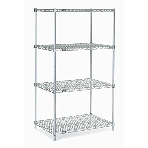 Chrome Wire Shelving, 24"W X 18"D x 54"H