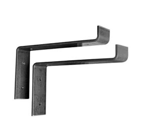 2 pack - lip shelf bracket, iron shelf brackets, metal shelf bracket, industrial shelf bracket, modern shelf bracket, shelving