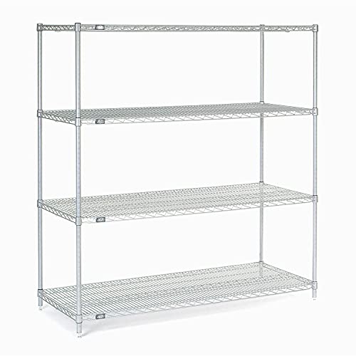 Chrome Wire Shelving, 60"W X 18"D x 63"H