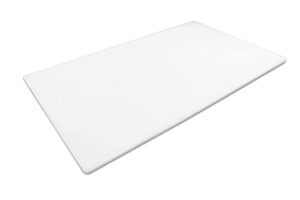 thirteen chefs cutting boards for kitchen - 30 x 18 x 0.5" white color coded plastic cutting board with non slip surface - dishwasher safe chopping board