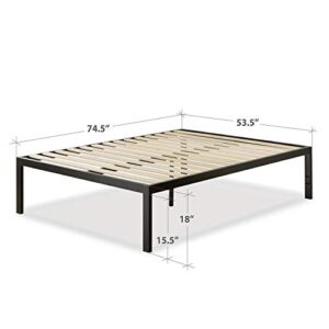 ZINUS Lorrick Metal Platform Bed Frame / Mattress Foundation / Easy, Bolt Free Assembly, Full