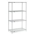 Nexel Chrome Wire Shelving, 30" W X 18" D x 63" H