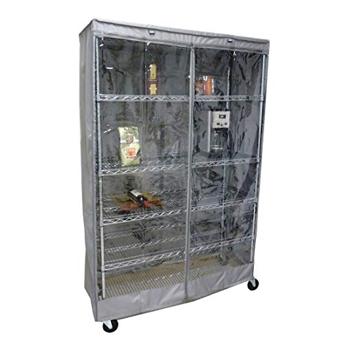 Formosa Covers Storage Shelving Unit Cover, fits Racks 48" Wx18 Dx72 H one Side See Through Panel (Cover only)