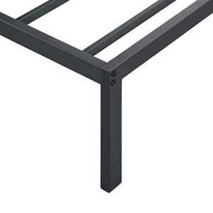 Olee Sleep 18 inch Heavy Duty King Steel Slat, No Box Spring Needed, Metal, Black