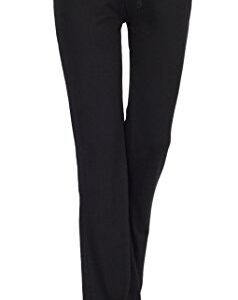 ADANIKI Women's Long Modal Comfy Drawstring Trousers Loose Straight-Leg for Yoga Running Sporting (Black, M)