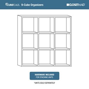 ClosetMaid 4167 Cubeicals Organizer, 9-Cube, Natural Gray